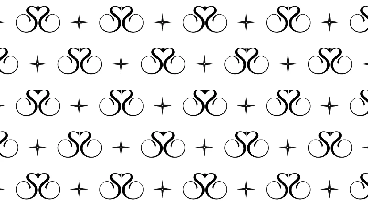 S'moré repeat pattern of the heart mark and small sparkles